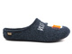 Filcowe kapcie męskie - MANITU 220022-05, granatowe