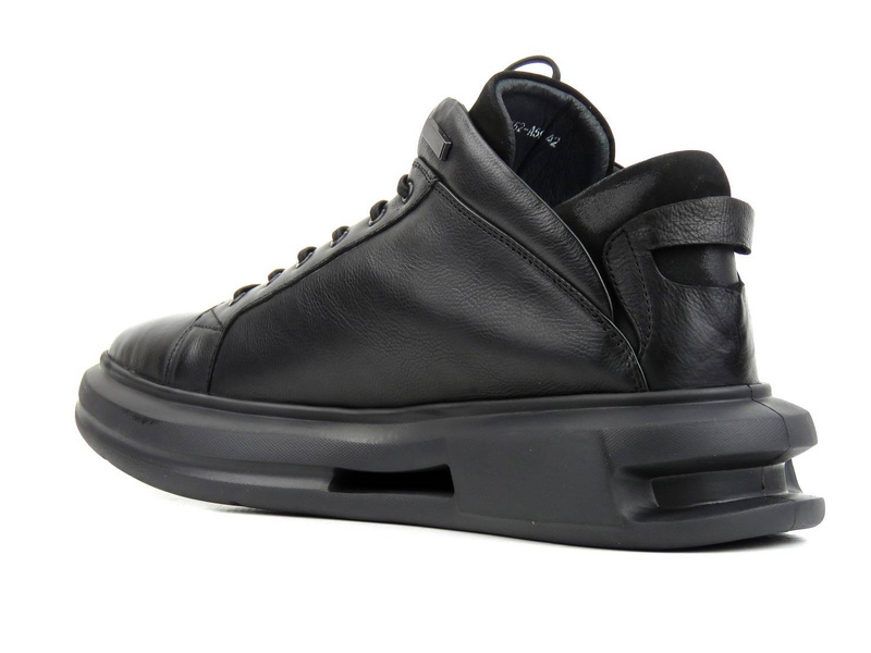 Ciepłe, zimowe buty męskie sportowe - JOHN DOUBARE H1706-W52-A59R, czarne