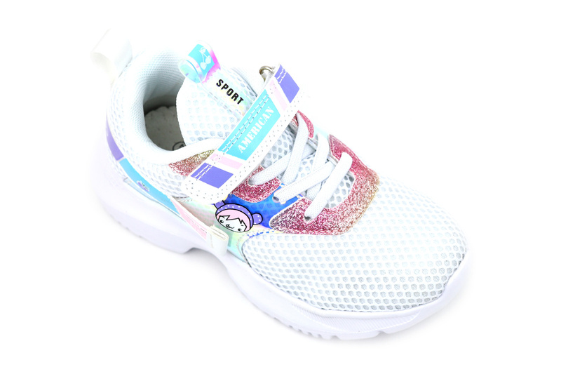 Buty dziecięce sportowe, adidasy - American Club BS 20/22, białe