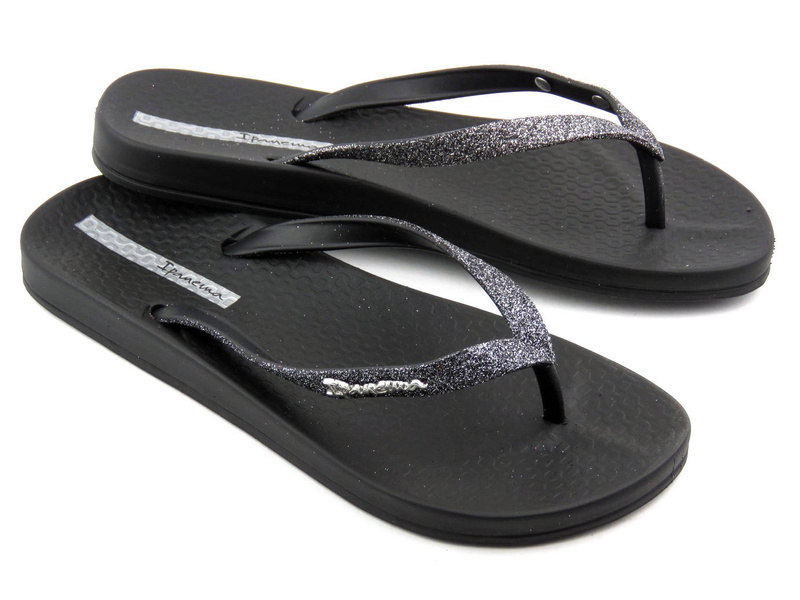 Lekkie klapki damskie z gumy - IPANEMA 83140, czarne