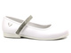 Eleganckie balerinki, czółenka komunijne - Wojtyłko 23714, białe 