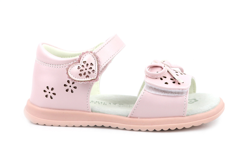 Sandałki dziecięce z profilowaną wkładką - American XD 56/22, różowe