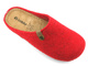 Filcowe kapcie damskie na korkowej podeszwie - Inblu DK-08, czerwone