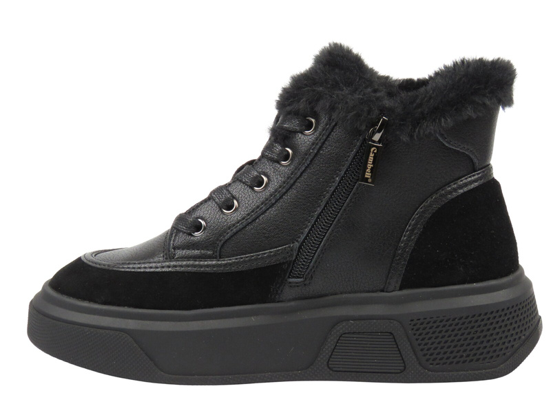 Botki damskie Cambell 25-19352, czarne