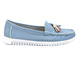 Mokasyny damskie skórzane - Evento 23PB08-5372, niebieskie