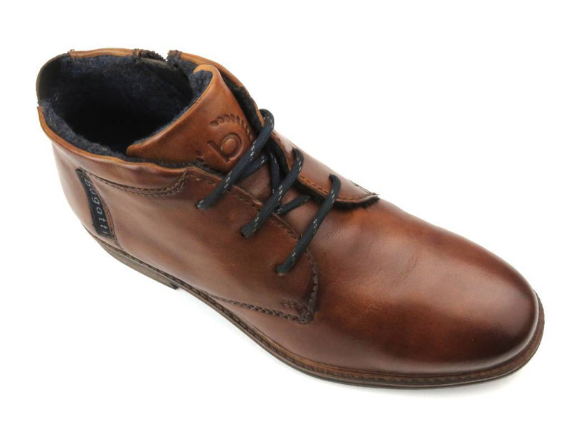 Eleganckie trzewiki męskie Bugatti 311-A8Z33-4100, brązowe