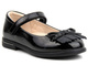 Lakierowane balerinki dziecięce z paskiem na rzep - WEESTEP R555954135, czarne