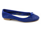 Skórzane baleriny damskie - BATA 32404, granatowe, II 