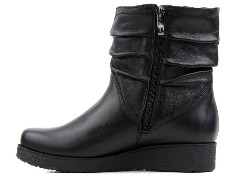 Ocieplane botki damskie AXEL Kosela 9092, czarne