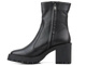 Skórzane botki damskie na kwadratowym obcasie - VENEZIA 0431321050D, czarne