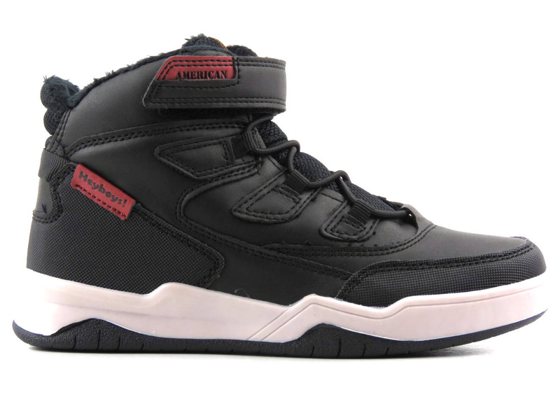 Buty zimowe dziecięce - AMERICAN CLUB ES105/22, czarne