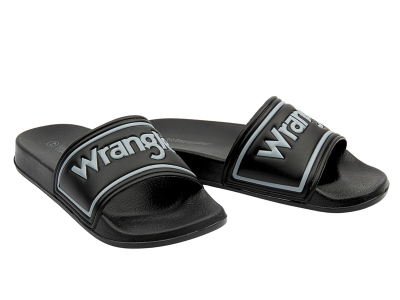 Klapki męskie sportowe czarne Wrangler 20251042.25Y