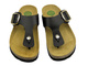 Japonki damskie z szerokimi paskami - Dr Brinkmann 700681-01, czarne
