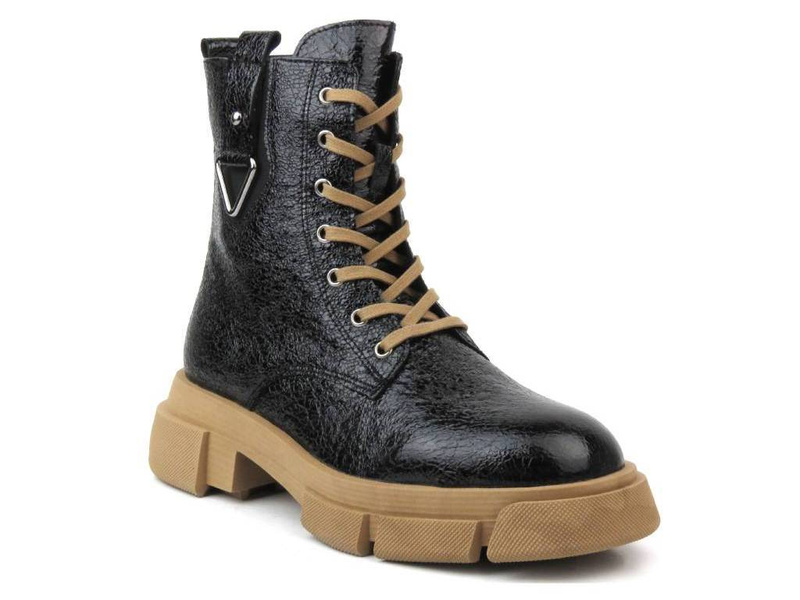 Botki, trzewiki damskie - VENEZIA 10025, czarne