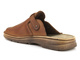 Skórzane klapki męskie polskiej marki HELIOS Komfort 011, brązowe