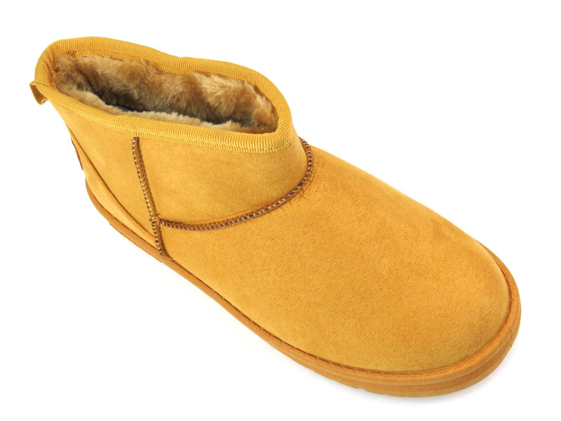 Buty emu, śniegowce damskie za kostkę - BIG STAR KK274289 802, camel