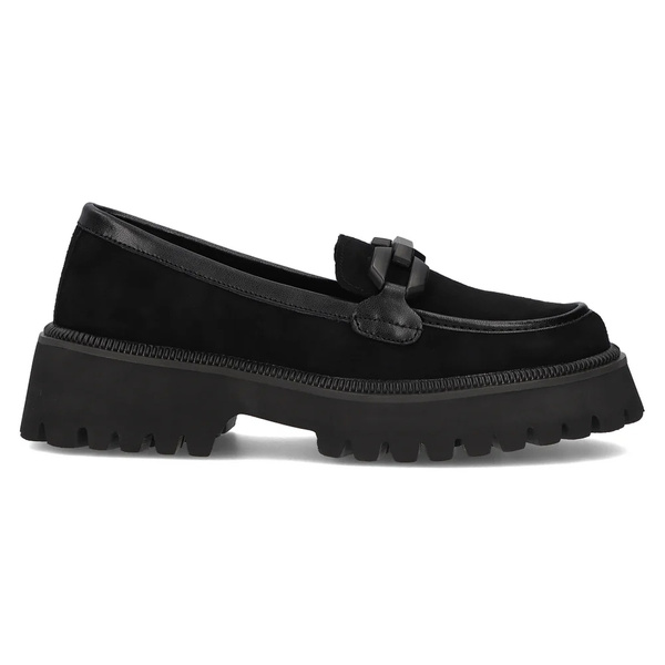 Półbuty, loafersy damskie - Filippo DP6486/24, czarne