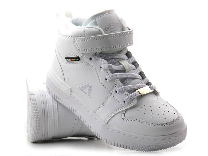 Buty sportowe dziecięce na zimę - AMERICAN CLUB ES103/22, białe
