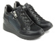 Czarne buty damskie sportowe na koturnie - INBLU IN000243