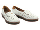 Skórzane Półbuty damskie białe Nika Komfort 24PB32-7007