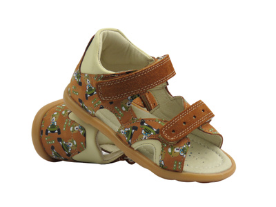 Sandały dziecięce na rzepy brązowe Jamet 191