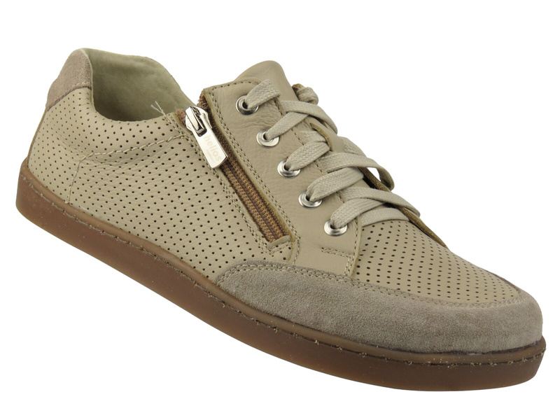 Damskie buty barefoot z naturalnej skóry Helios Komfort 470, ecru - PRZEDSPRZEDAŻ