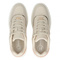 Skórzane sneakersy damskie na platformie - Filippo DP6727/25, beżowe 