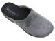 Kapcie męskie z welurową cholewką - INBLU PO-75, szare