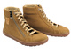 Barefoot skórzane minimalistyczne botki damskie camel Nika Komfort 1443