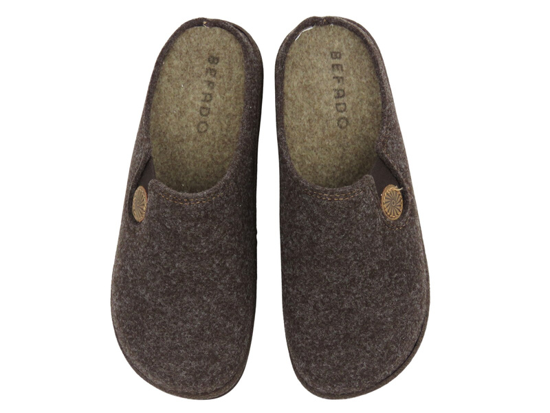 Wygodne kapcie damskie Befado 155D185, brązowe