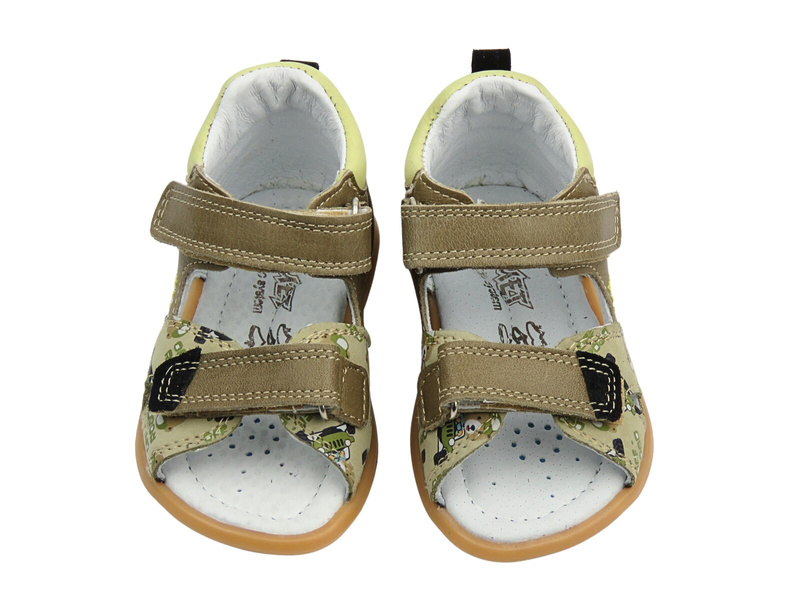 Sandały dziecięce na rzepy zielone Jamet 1112