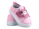 Wygodne trampki dziecięce z kotkiem na cholewce - AXIM 22102, różowe