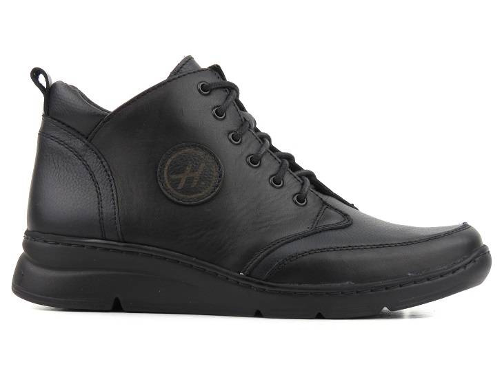 Botki damskie sportowe - HELIOS Komfort 569, czarne
