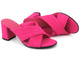 Klapki damskie na słupku - Marco Tozzi 27220, różowe