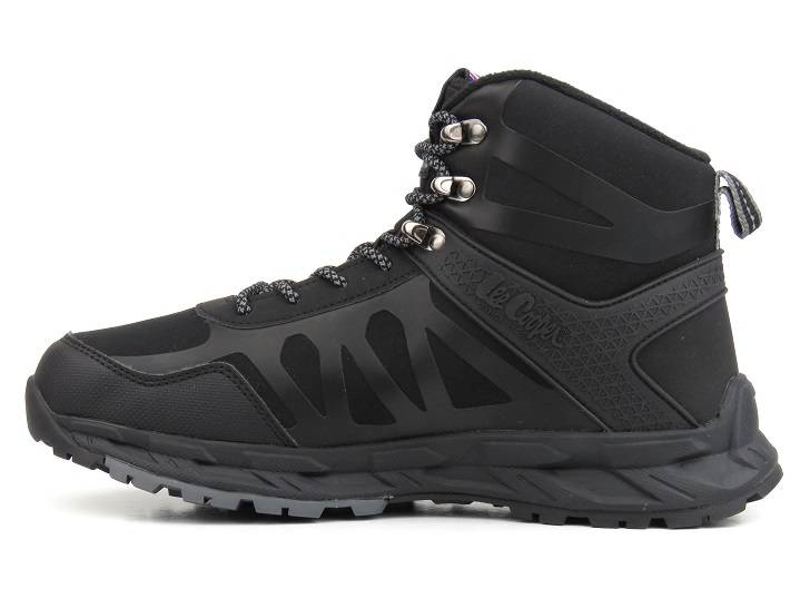 Ciepłe buty męskie trekkingowe z AQUA SHELL - LEE COOPER 22-01-1402M, czarne