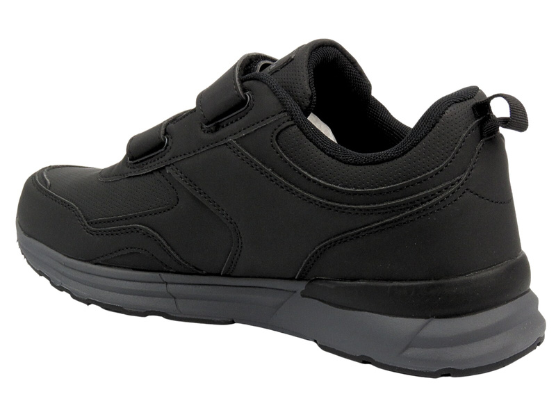 Sportowe buty męskie na rzepy czarne Inblu IU-19