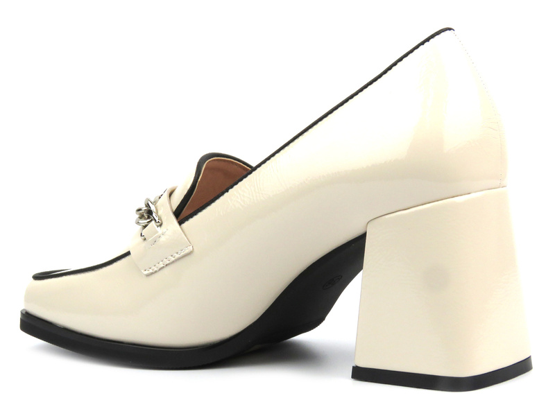 Eleganckie buty damskie - Potocki 24-12322, beżowe