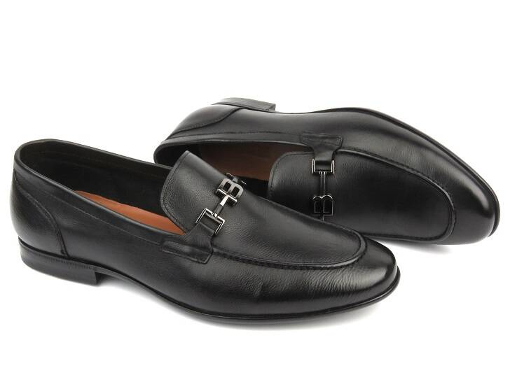 Wysokogatunkowe mokasyny męskie JOHN DOUBARE D778-197B-1, czarne