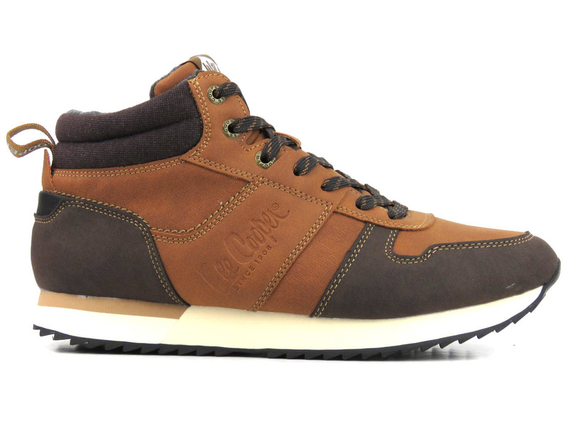 Buty męskie sportowe na zimę - LEE COOPER LCJ-22-31-1461M, brązowe