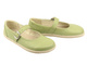 Barefoot skórzane minimalistyczne półbuty Helios Komfort 471, limonkowe