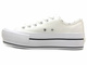 Trampki damskie, creepersy LEE COOPER LCW-22-31-0842L, białe