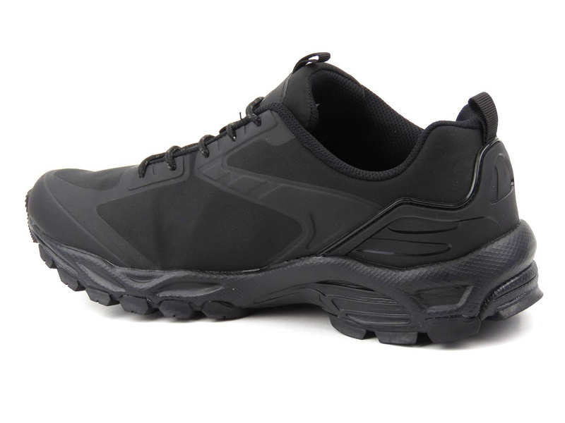 Trekkingi męskie z tkaniną Soft Shell - AMERICAN CLUB HL 16/21, czarne