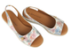 Wygodne sandały damskie Potocki 26-19408, multicolor – lekkie obuwie na koturnie