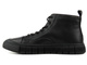 Skórzane sneakersy męskie za kostkę - JOHN DOUBARE 7092, czarne