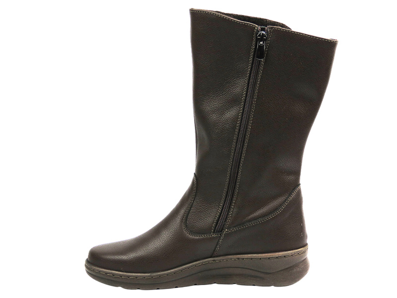 Wygodne botki damskie Helios Komfort 784, brązowe