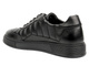 Skórzane Sneakersy Męskie - JOHN DOUBARE 603-10 Czarne Sznurowane