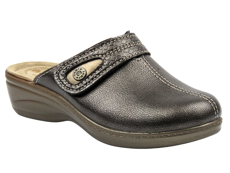 Wygodne klapki damskie INBLU LY-80, szare