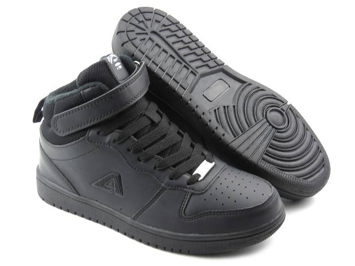 Zimowe buty dziecięce, młodzieżowe - AMERICAN CLUB ES102/22, czarne