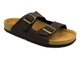 Klapki męskie z klamrami - INBLU Ricibi, brązowe