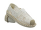 Wsuwane półbuty, espadryle damskie białe Potocki 25-103301